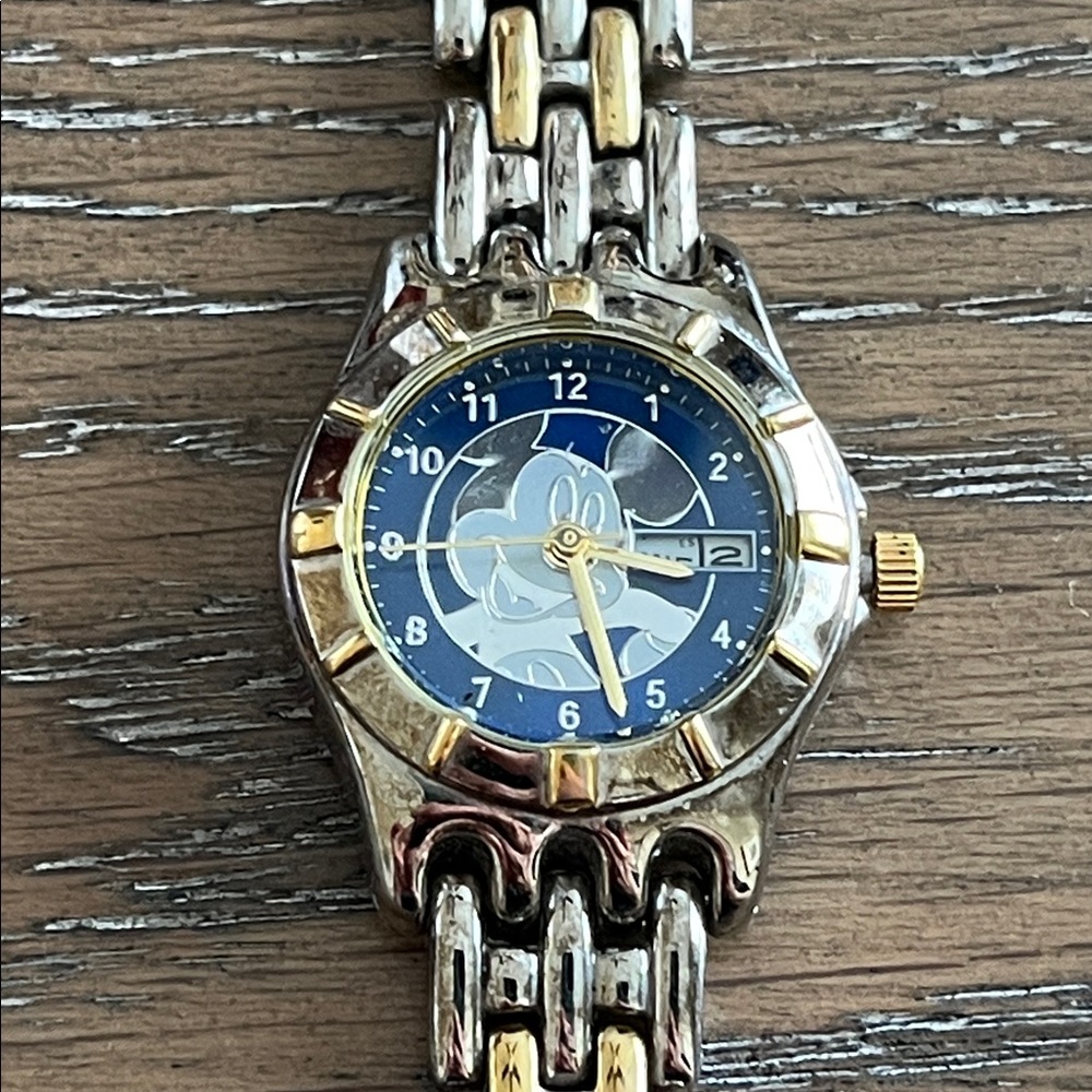 Vintage‎ Spanish Disney Silver and Gold Tone Women's Watch